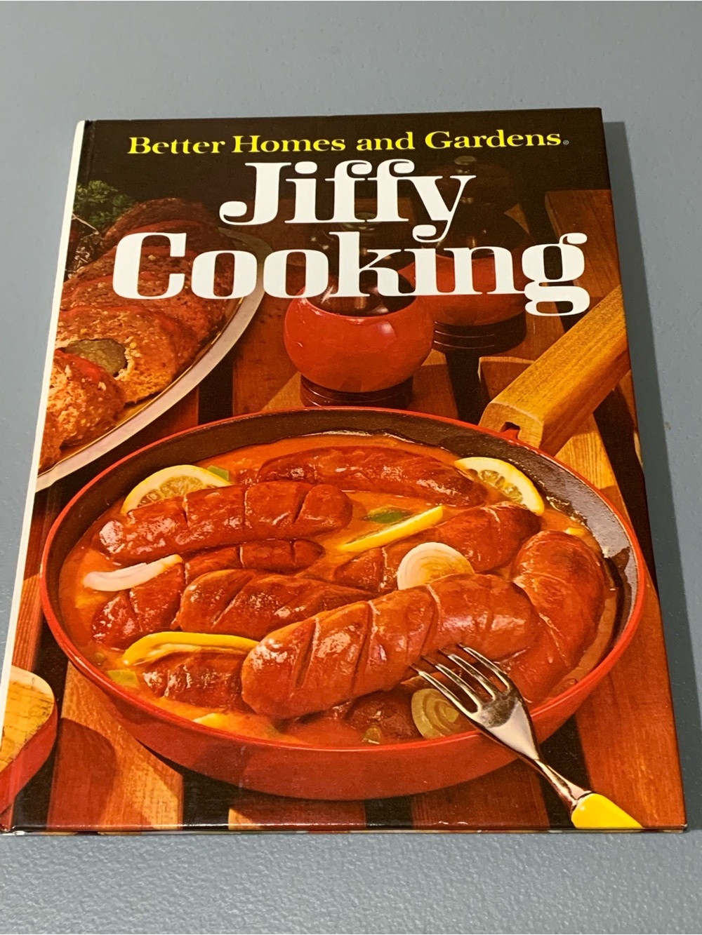 Better Homes and Gardens Jiffy Cooking Recipe Book - Brown/Red Cover